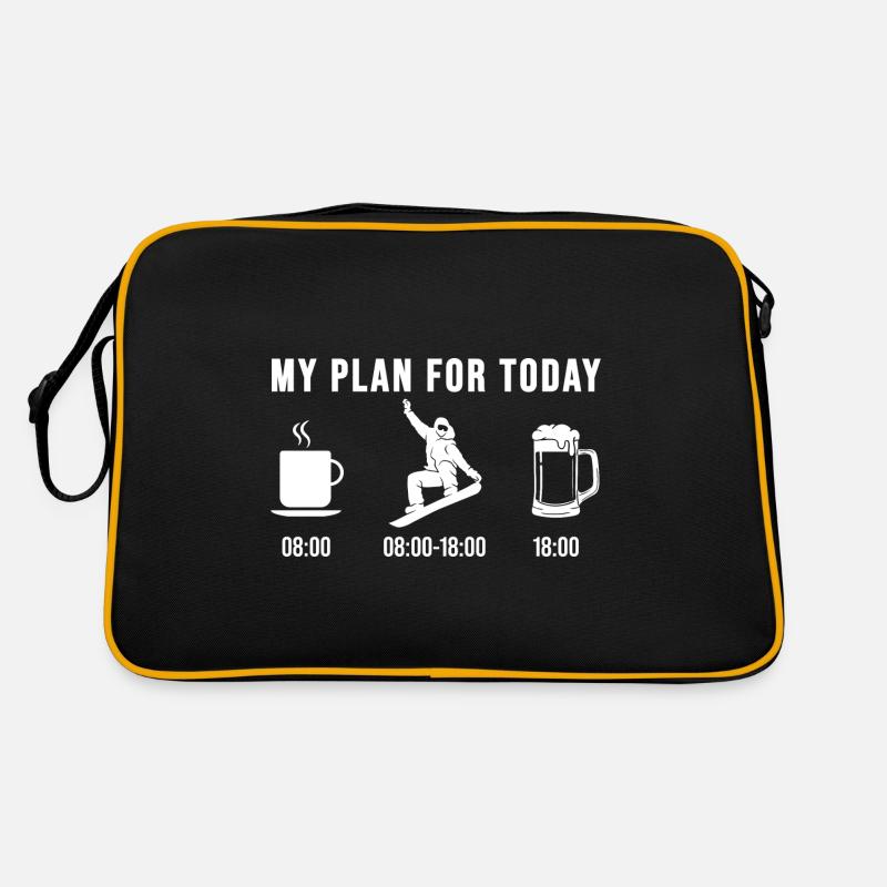 Snowboarding snowboarding driving snowboarder gift Retro Bag