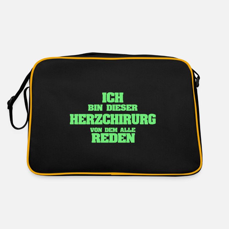 Herzchirurg als Beruf Retro Tasche