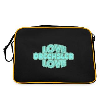 Tourneur sur bois comme dicton - Sac Retro - noir/or - Dos