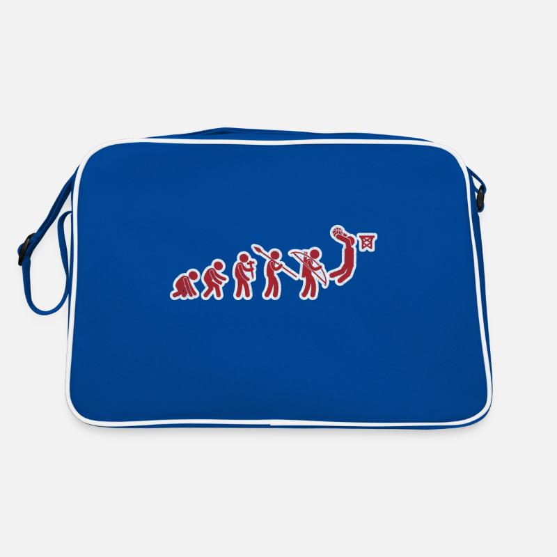 Evolution Basket-ball Rouge Blanc Grunge Sac Retro