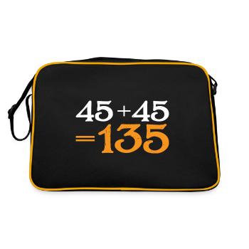 45 + 45 = 135 34 - Sac Retro - noir/or - Dos