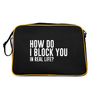 Comment puis-je vous bloquer dans la vraie vie - Sac Retro - noir/or - Dos