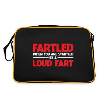 Fartled Definition Description 7 - Retro Tasche - Schwarz/Gold - Hinten