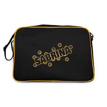 Sabrina comme prénom - Sac Retro - noir/or - Dos