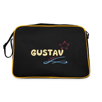 Cadeau Gustav - Sac Retro - noir/or - Dos