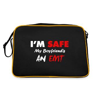 Amie ambulancière Je suis sûr que mon ami i - Sac Retro - noir/or - Dos
