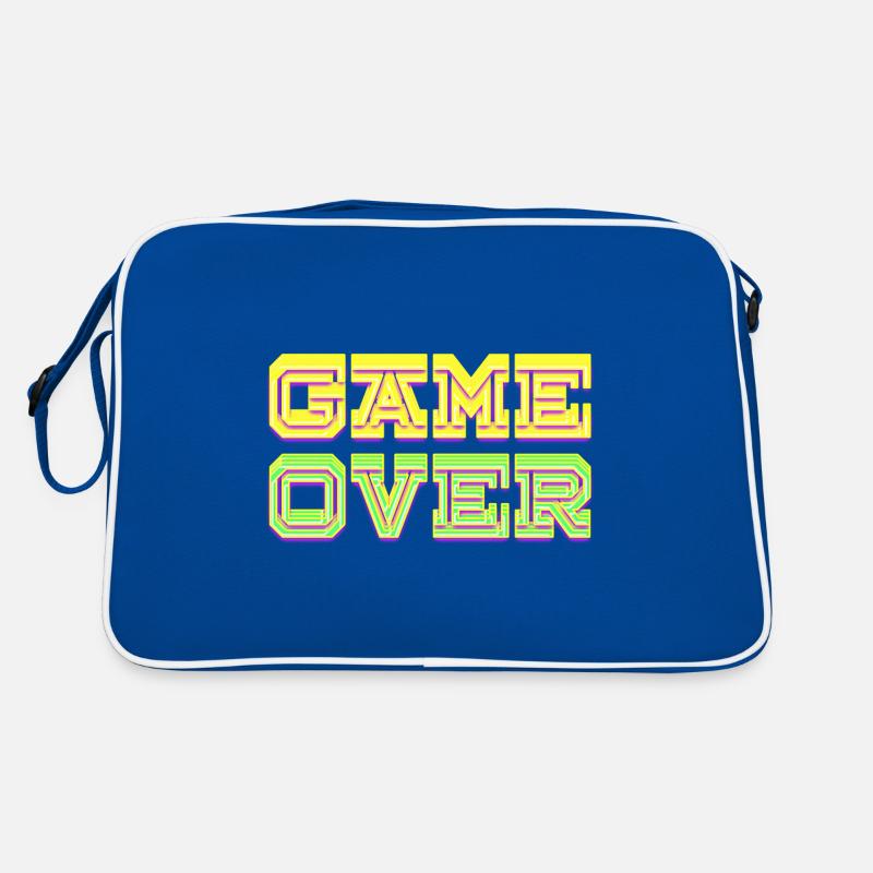 Spiel beendet Neon Retro Tasche