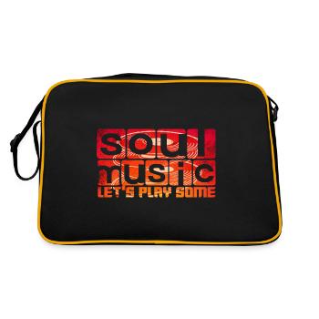 Musique Soul - Sac Retro - noir/or - Dos