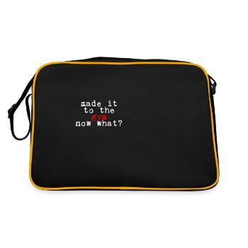 Arrivé au gymnase, maintenant quoi 4 - Sac Retro - noir/or - Dos