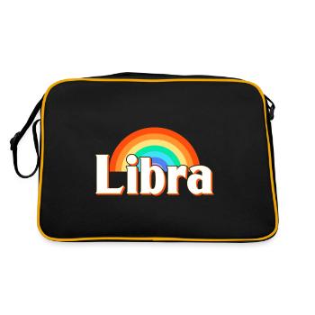 Zodiac sign Libra - Retro Bag - black/gold - Back