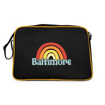 Baltimore - Retro Bag - black/gold - Back