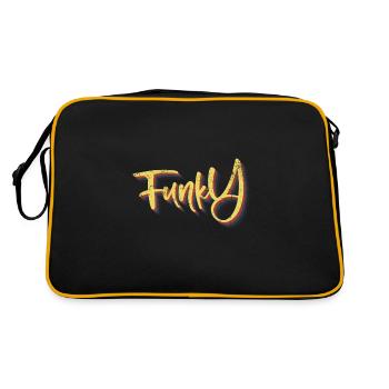 Funky - Retro Bag - black/gold - Back
