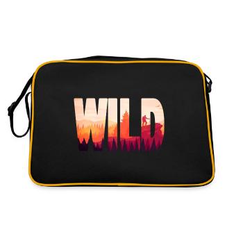 SAUVAGE - Sac Retro - noir/or - Dos