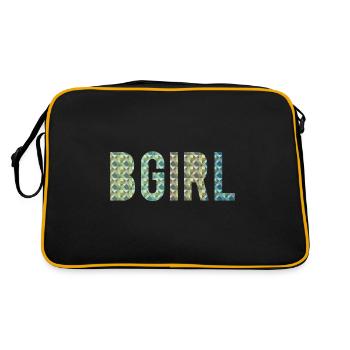 Breakdance Girl B-Girl - Retro Bag - black/gold - Back