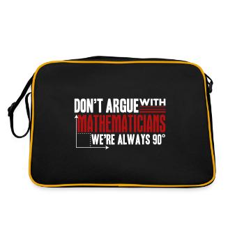 Mathematician Mathematician Job - Retro Bag - black/gold - Back