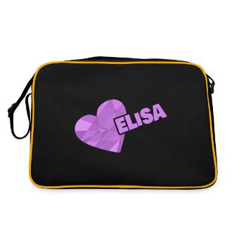 Couronne Elisa - Sac Retro - noir/or - Dos