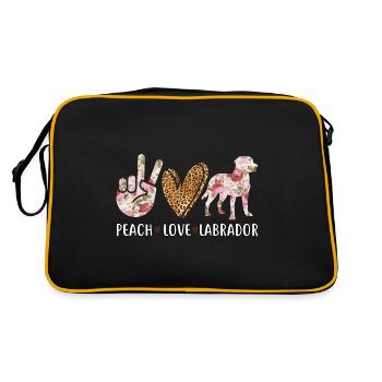 PEACH LOVE LABRADOR - Sac Retro - noir/or - Dos