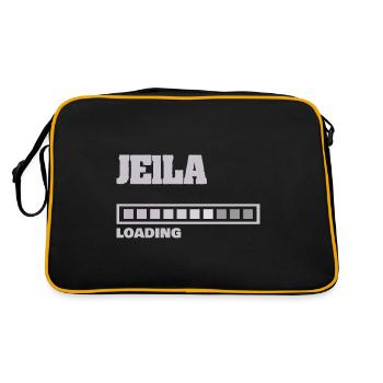 Baby Jella - Retro Tasche - Schwarz/Gold - Hinten