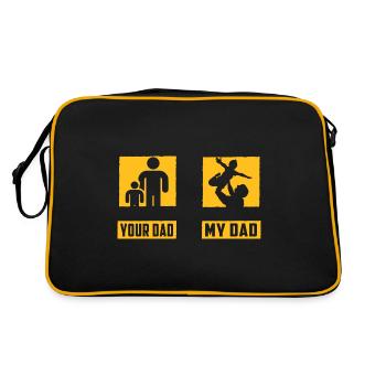 Your Dad my Dad - Retro Bag - black/gold - Back