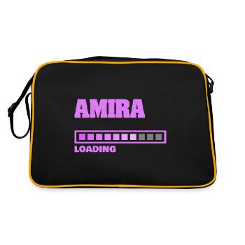 Amira - Sac Retro - noir/or - Dos