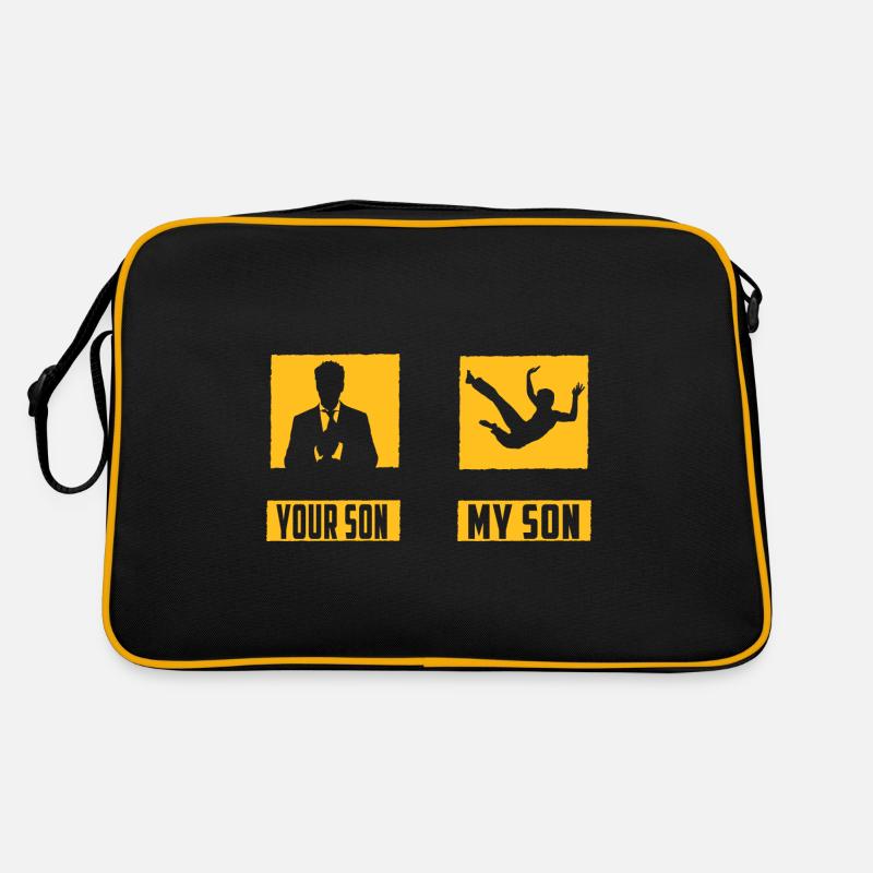 Capoeira - Retro Tasche - Schwarz/Gold