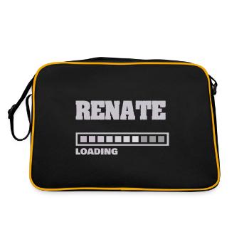 Baby Renate - Retro Tasche - Schwarz/Gold - Hinten