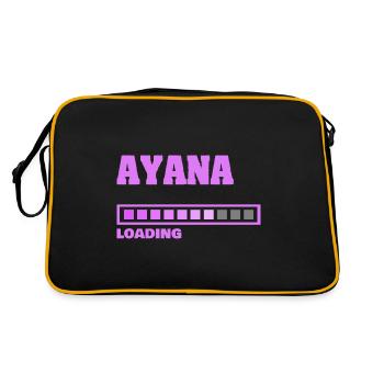 Cadeau pour Ayana - Sac Retro - noir/or - Dos