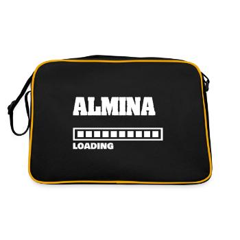 Almina bébé - Sac Retro - noir/or - Dos