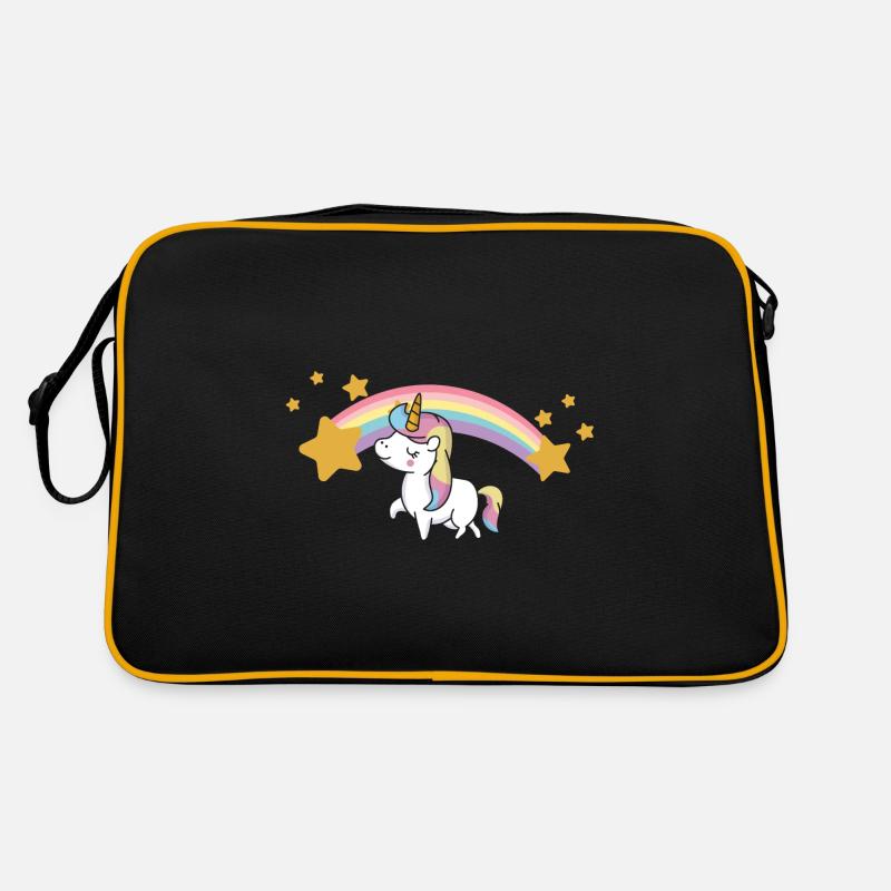 Einhorn Regenbogen Retro Bag