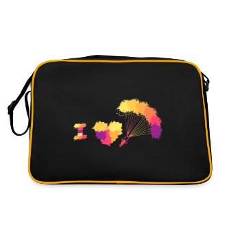 J’adore le parapente. Cadeau pour les amateurs de sport - Sac Retro - noir/or - Dos