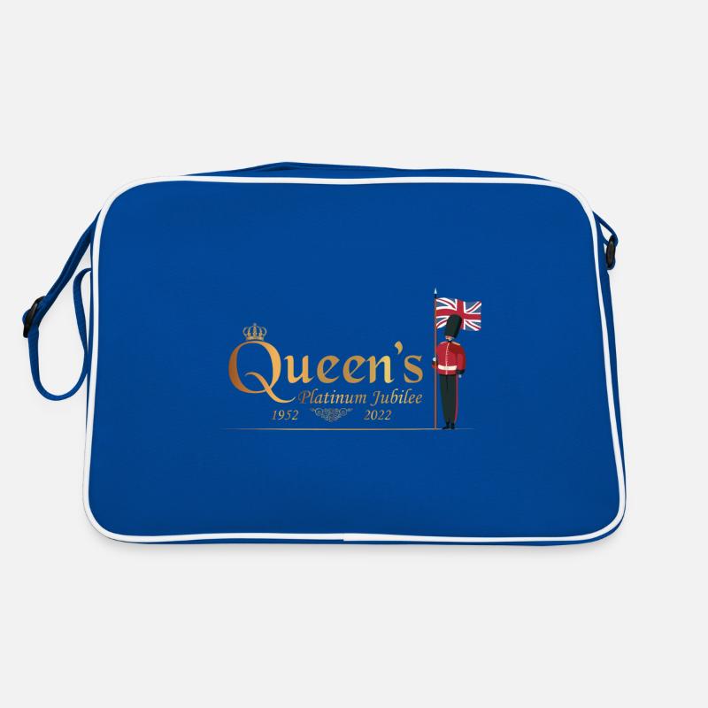 British Queen Monarchy Platinum Jubilee 1952 2022 Retro Bag