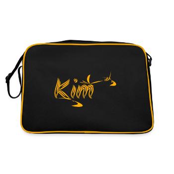 Idée cadeau Kim - Sac Retro - noir/or - Dos