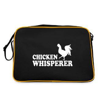 Hühnerflüsterer Chuchoteur de poulet - Sac Retro - noir/or - Dos