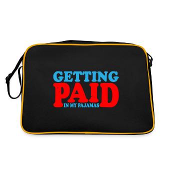 Être payé en pyjama 3 - Sac Retro - noir/or - Dos