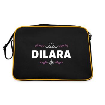 Daniel - Retro Bag - black/gold - Back