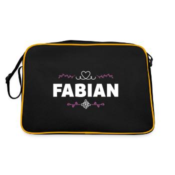 Fabien - Sac Retro - noir/or - Dos