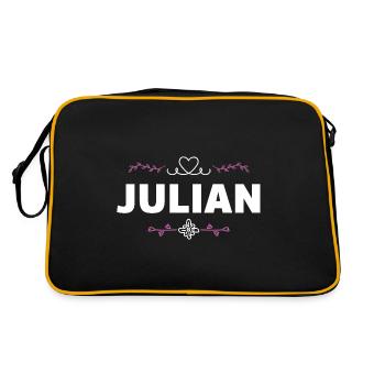 Julian - Retro Bag - black/gold - Back