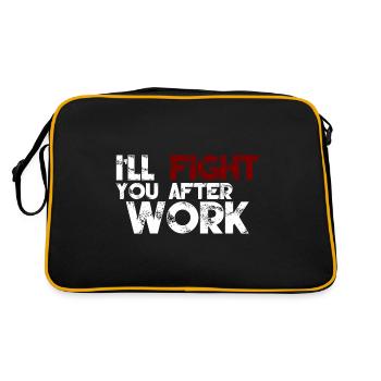 Je te combattrai après le travail 3 - Sac Retro - noir/or - Dos