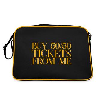 Buy 50 50 Tickets From Me - Retro Bag - black/gold - Back