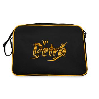 Cadeau pour Petra - Sac Retro - noir/or - Dos