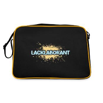 Paint laboratory technician - Retro Bag - black/gold - Back