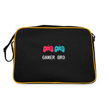 GAMER BRO - Retro Bag - black/gold - Back