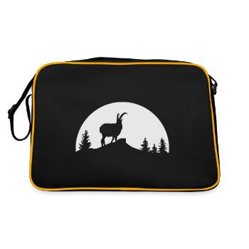 Geeignet für Campen und Bergsteigen Geschenk - Retro Tasche - Schwarz/Gold - Hinten
