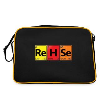 REHSE - Your name in a chemistry look - Retro Bag - black/gold - Back
