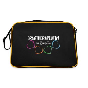 ERGOTHERAPEUTIN ERGOTHERAPIE - Retro Tasche - Schwarz/Gold - Hinten