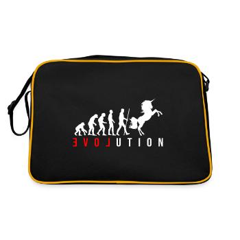 Evolution Unicorn - Retro Bag - black/gold - Back
