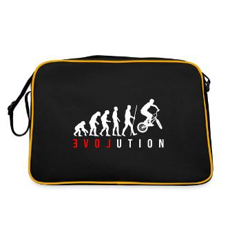 Evolution of the Man BMX Bicycle Jump Trick jump - Retro Bag - black/gold - Back