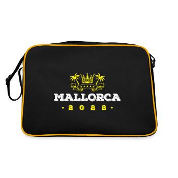 Mallorca 2022 - Retro Tasche - Schwarz/Gold - Hinten