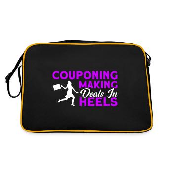 Coupon Shopper Discount Couponer Vente à prix réduit - Sac Retro - noir/or - Dos