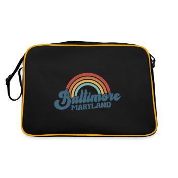 Baltimore - Retro Bag - black/gold - Back